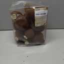 Sea Team 32-Pack Flocked Velvet Christmas Tree Ball Ornaments Set, Decorative Hanging Baubles, Shatterproof Plastic Decorations for Xmas Tree, Wreath, Garland, Multi-Sized, Brown