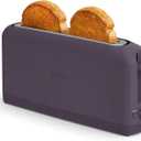 bella 2 Slice Slim Toaster, Fitsanywhere™ Kitchenware, 6 Setting Shade Control with Reheat & Cancel Buttons, Fits sourdough, 10” Long Slot, Anti Jam & Auto Shutoff, 900 Watt, Plum