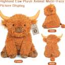 JellyMallow Highland Cow Weighted Stuffed Animals 5 lbs 16 in, Jumbo Highland Cow Stuffed Animal Plush Toy, Adorable Weighted Cow Cattle Stuffed Animal Pillow Gifts for Kids and Adults