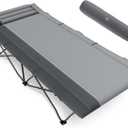 Timber Ridge Extra Wide Heavy Duty Camping Cot for Adult, Easy Set Up Oversized Sleeping Cot with Carry Bag for Camping, Travel and Outdoors, Support up to 450lbs, 80.3" L x 31.8" W x 17.3" H