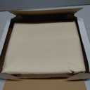 BONZER Wide Waterproof Outdoor Curtains for Patio Heavy Privacy Light Filtering Grommet Outside Curtains for Porch, Pergola, Gazebo, 1 Panel, 110W x 108L inch, Cream