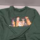 AIIWEIS Christmas Dogs Sweatshirt Women Cute Dog Lover Christmas Long Sleeve Shirt Crewneck Xmas Pullover Tops Large