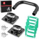Intake Manifold Boot & Intake crossover tube Kit For Yamaha Banshee 350 YFZ350 1987-2006