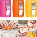 3Pcs Egg Shell Opener, 2026 New Egg Cracker Tool for Raw Eggs, Hard Boiled Egg Peeler Egg Cube Egg Separator Handheld, Stainless Steel Eggshell Breaker Egg Shell Cutter Kitchen Gadgets