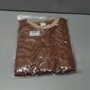 Besshopie Womens Long Sleeve Shirts Crewneck Casual Tunic Tops Fall Fashion Outfits (Brown, M)