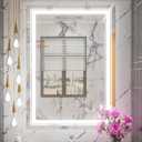 24 x 32 Inch LED Bathroom Mirror with Lights, Lighted Bathroom Vanity Mirrors for Wall, Wall Mounted, Stepless Dimmable, Anti-Fog, Memory Funtion, Horizontal or Vertical (24"L x 32"W, Frameless)