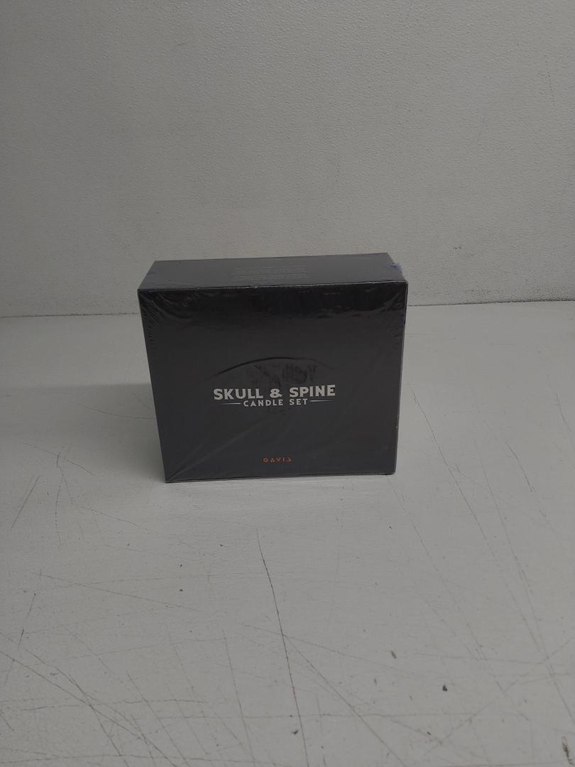 GAVIA Skull Candle Set-.. alloween Decor -Emo Decor
