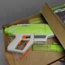 Dart Zone Max Omnia Pro Gen 3 Foam Dart Blaster150 FPS Full Auto Foam Dart Blaster for AdultsElectric Foam BlasterElite Blaster for Ages 14+ with 30 Half Length Darts, Sight, Mags, Stock & Eyewear