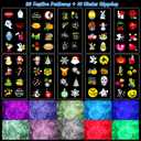 HAKUTA Christmas Projector Lights,HD Wave Ocean Effect LED Projector with 10 HD Slides (3D Ocean Wave +Patterns) and Remote Control for Christmas, Halloween, Thanksgiving