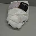 REISEN White Ruffle Shower Curtain Fabric/ Cloth Farmhouse Bathroom Sheer Shower Curtain, 72"L x 72"W