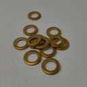 uxcell Curtain Grommets Plastic 1.5 Inch Inner Dia Drapery Eyelet Rings for Window Curtain Rods Gold Tone 12 Pcs