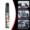 4 x Touch Up Paint for CarsCar Scratch Repair Car Accessories Touch-up Pen Car Scratch Remover for Lasting ScratchesQuick Drying, Easy to Use (black)