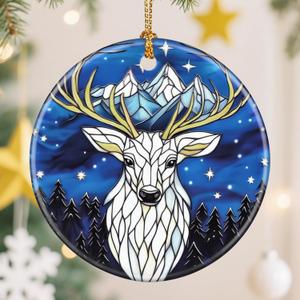 Deer Christmas Tree Decorations, Christmas Ornaments, Keepsake Ornaments, Holiday Decor, Xmas Gifts, Gifts for Deer Lovers & Animal Lovers