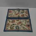 Fjfz Vintage Flower Birds Lumbar Decorative Throw Pillow Covers 12 x 20 Set of 2, Rectangular Elegant Floral Hummingbird Outdoor Home Decor, Farmhouse Wildflower Couch Cushion Case