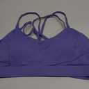 RUNNING GIRL Sports Bras for Women,Strappy Crisscross Back Padded Low Impact Running Sports Bra with Removable Cups L