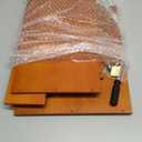 Wood Vinyl Record Storage, Retro & Durable Vinyl Crate and Record Holder, Album Storage Record Case Box for 60+ Records, Perfect Record Organizer for Home Decor and Collection Display(Brown) (1 Pack)