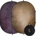 Kate 5'x6.5' Collapsible Backdrop Brown Purple Self Tape Background 277