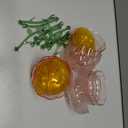 HKSZEH 12 Pcs Pink Plastic Ribbed Coupe Glasses Detachable 7oz Flower Cocktail Glasses Modern Wavy Plastic Cocktail Coupes Disposable Martini Glasses Mimosa Glassware champagne goblets (12, PInk)