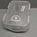 Okllen 2 Pack Bacon Container for Refrigerator, Plastic Cheese & Deli Meat Container with Air-sealed Tight Lids for Fridge, Bacon Keeper with Food Serving Tongs Cold Cuts Food Storage Organizer