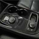 Car Gear Shift Panel Decals for 2014 2015 2016 2017 Dodge Durango Accessories Carbon Fiber Stickers