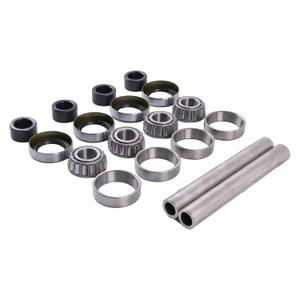 DVPARTS 2X 13x5-6 Improved Front Wheel Bearing Rebuild Kit & Axle Sleeve Compatible with Scag 43581 482621 482622 43584 Hard 304 Stainless Steel Axle & Upgraded Spring-Loaded Seals
