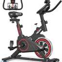 RELIFE REBUILD YOUR LIFE Exercise Bike Stationary for Home Indoor,Cycling Bike with Silent Belt Drive for Home Cardio,Brake Pad Resistance with djustable & Comfort Seat/PAD Holder/LCD Monitor.