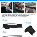 Autorder Dashboard Cover Mat for 2005-2015 Toyota Tacoma Pickup Accessories Dash Cover Flannel Dash Mat Sunshade Glare UV Rays Protector