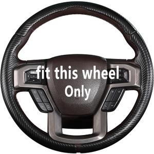 Steering Wheel Cover for Ford F150 2015-2020/ F250 2017-2022/ F350 2017-2022/ F450 2017-2022/ F550 2017-2022/ Ford Expedition 2018-2021 Steering Wheel Protector for Ford Steering Wheel Accessories
