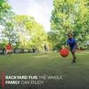 Rukket Kickball Set with Bases | Rubber Throw Down Plates and Kick Ball | Perfect for Kids and Adults | Playground and Backyard Game | Air Pump and Foul Line Cones