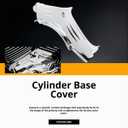 Chrome ABS Cylinder Base Cover Compatible with for Harley Softail Dyna Road King Twin Cam 1999-2006