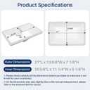 Enbol 18.6x11.2 Inch Undermount Bathroom Sink White Ceramic Durable Scratch Resistant Easy Clean with Overflow - ECU1811