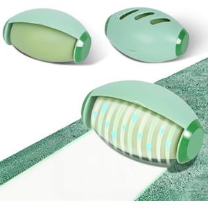 Nyosye Reusable Lint Roller for Pet Hair Extra Sticky, Portable Home Travel Washable Lint Roller ，ForestGreen-MediumAquamarine，2.559in*3.94in