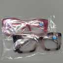 REAVEE Oversized Square Reading Glasses for Women, Blue Light Blocking Large Frame Computer Readers Spring Hinge