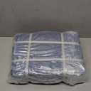 MeMoreCool Stuffed Round Pouf Ottoman Foot Rest, Floor Pouf Foot Stool with Soft Foam Chunk Filling, Round Small Ottoman Footstool Circle Footrest for Couch Living Room, Corduroy Navy