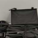 Collapsible Wagon Cart with Wheels Foldable - Folding Utility Heavy Duty Wagons Carts for Grocery Sports Garden Shopping Camping Wheelbarrows (Black, 120L)