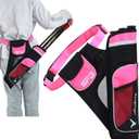 SOPOGER Archery Hip Quiver for Arrows - 3 or 4 Tube Bow Belt Quiver Waist Hanged for Youth Teens Adults Compound Bow Recurve Bow Target Shooting (Pink(3 Tube))