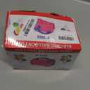 FLSEPAMB Balloon Pump, Electric Balloon Pump,Portable Dual Nozzles Electric Balloon Air Pump 110V 600W, Electric Balloon Inflator with Tying Tool, Colored Ribbons for Party Decoration