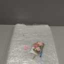 Kathfly 11 x 14 Inch Clear Acrylic Wall Mount Picture Frame Self Adhesive with Pink Dried Pressed Flowers Floating Frameless Clear Photo Frame for Diploma Certificate Degree Painting Artworks Craft