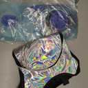 Roptat Hydration Backpack Pack with 2L Hydration Bladder - Lightweight Water Backpack Keeps Water Cool up to 4 Hours Pouch for Women Men Running Riding Biking (Black) (Sliver-Laser)