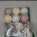 VioraWhite 12 Pcs Neutral Textured Christmas Ball Ornaments 3.15 Inch Rustic Boho Sage Green Ivory Nude Mauve Xmas Bulbs Farmhouse Distressed Xmas Tree Baubles Vintage Antique Modern Christmas Decor