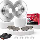 HUSCH Brake Kit Ceramic Brake Pads and Brake Rotors Fit for Lexus RX350