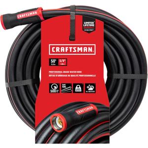 Craftsman Heavy Duty Professional Grade Garden Hose, 50 Feet x 5/8 Inch