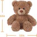 Apricot Lamb Toys Plush Brown Teddy Bear Stuffed Animal Soft Cuddly Perfect for Child 12 Inches