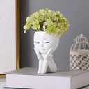 Funny Cute Face Planters Pots Unique Face Flower Pots Vase Succulent Head Planter for Home Decor Garden Cactus Indoor/Outdoor Plants Small Flower Pots for Mom