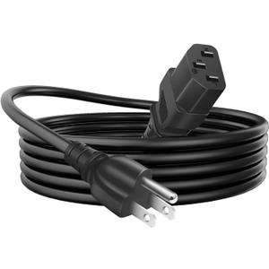 10FT AC Power Cord for ION Block Rocker, ION Pathfinder 2 3 4 280 320, ION Tailgater Speakers, ION Total Pa Supreme/Premier,Monster Rockin Rolle 2 3 4 360, Universal 3 Prong Charging Cable Replacement