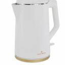 West Bend Timeless 1.5-Liter Electric Water Kettle - White/Gold