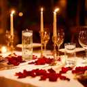 UDU 12 Set Glass Vases for Centerpieces with 24 White Floating Candles 80000 Vase Filler 6 Pearl String Party Event Home Wedding Centerpieces for Tables Decorations