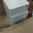 YITAHOME DWVO 3-Drawer Vertical File Cabinet, Mobile Filing Cabinet with Lockable, Pre-Assembled Compact Slim File Cabinet, Portable Office Storage for A4/Letter/Legal Documents (White)