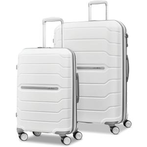 Samsonite Freeform Hardside Expandable with Double Spinner Wheels,White, 2-Piece Set (21/28)