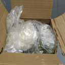 120 Pcs Mixed Artificial Eucalyptus Leaves Stems Bulk,Baby Breath Artificial Flowers Bulk with Eucalyptus Leaves Greenery Stems for DIY Bouquets Wedding Floral Home Decor (Green/White)